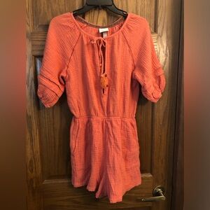 Knox Rose women’s coral romper size medium